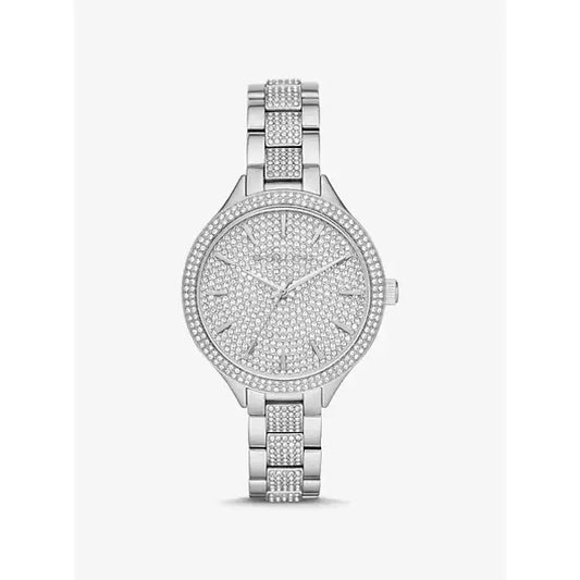 Michael Kors Pave Silver-Tone Watch MK3822 - TRENDY WATCHES