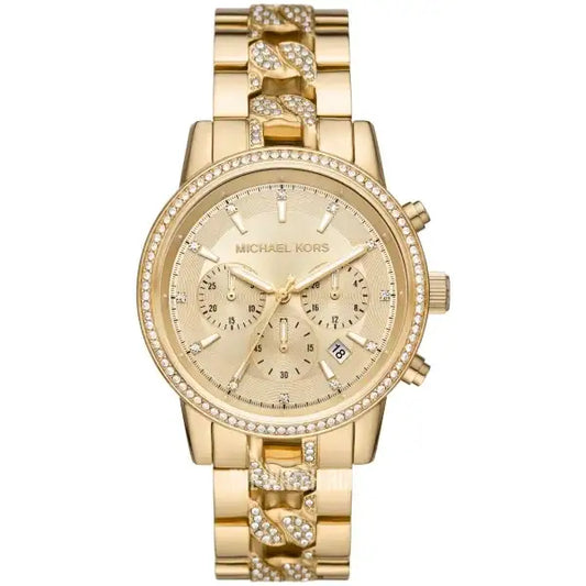 Michael Kors Ritz Chronograph Gold-Tone Watch MK6937 - TRENDY WATCHES