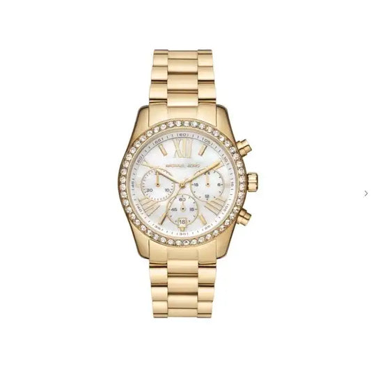 Michael Kors Lexington Chronograph Gold-Tone Women's Watch MK7241 - TRENDY WATCHES