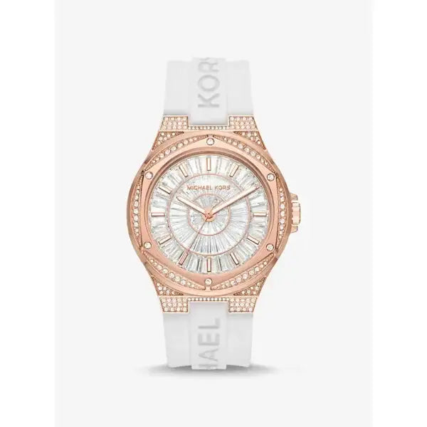 Michael Kors Oversized Lennox Pave Rose Gold-Tone MK7248 - TRENDY WATCHES