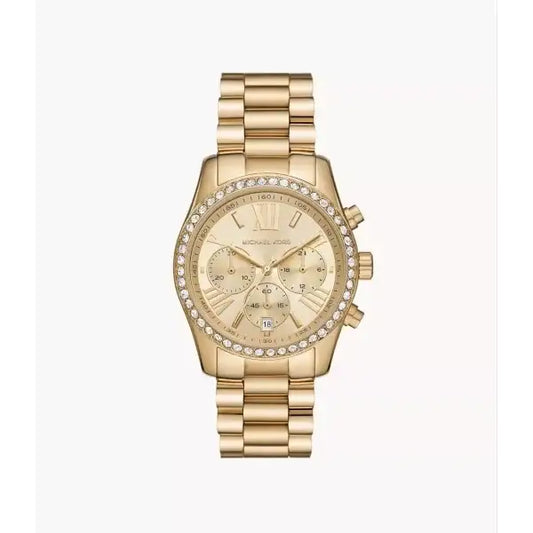 Michael Kors Lexington Chronograph Gold-Tone Women's Watch MK7377 - TRENDY WATCHES