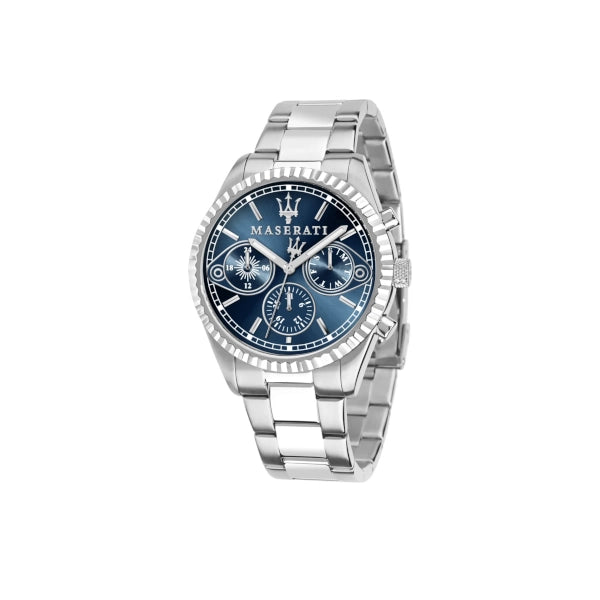 Maserati Competizione Blue Steel Mens Chronograph Date Watch R8853100013