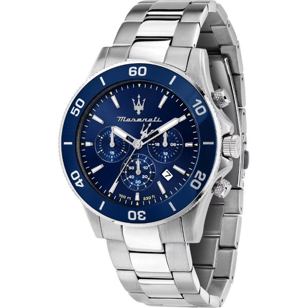 Maserati Competizione Diver Steel Chronograph Date Watch R8873600002