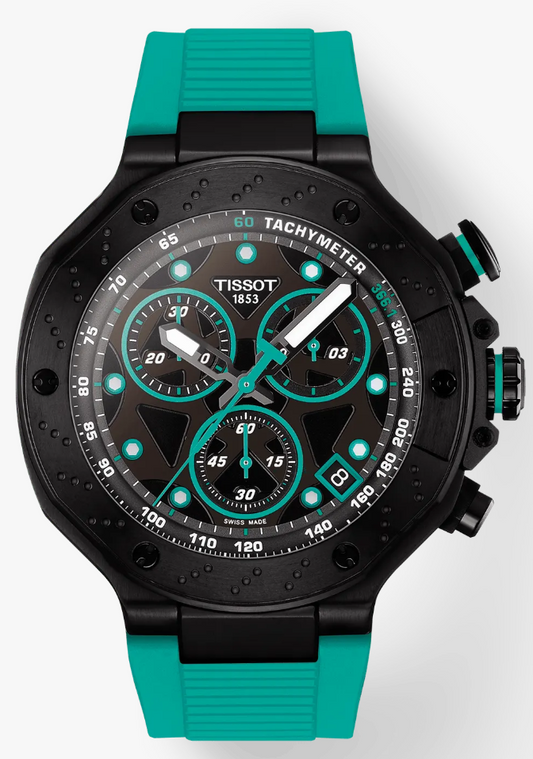Tissot T-Race Chronograph Black & Green Men's Watch Quartz T141.417.37.051.01