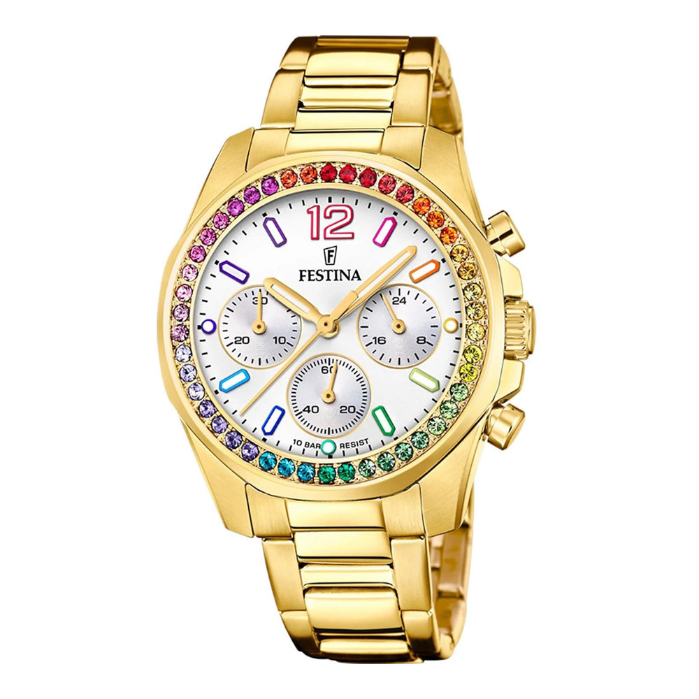 Festina Boyfriend Rainbow F20609/2 Ladies Watch Chronograph