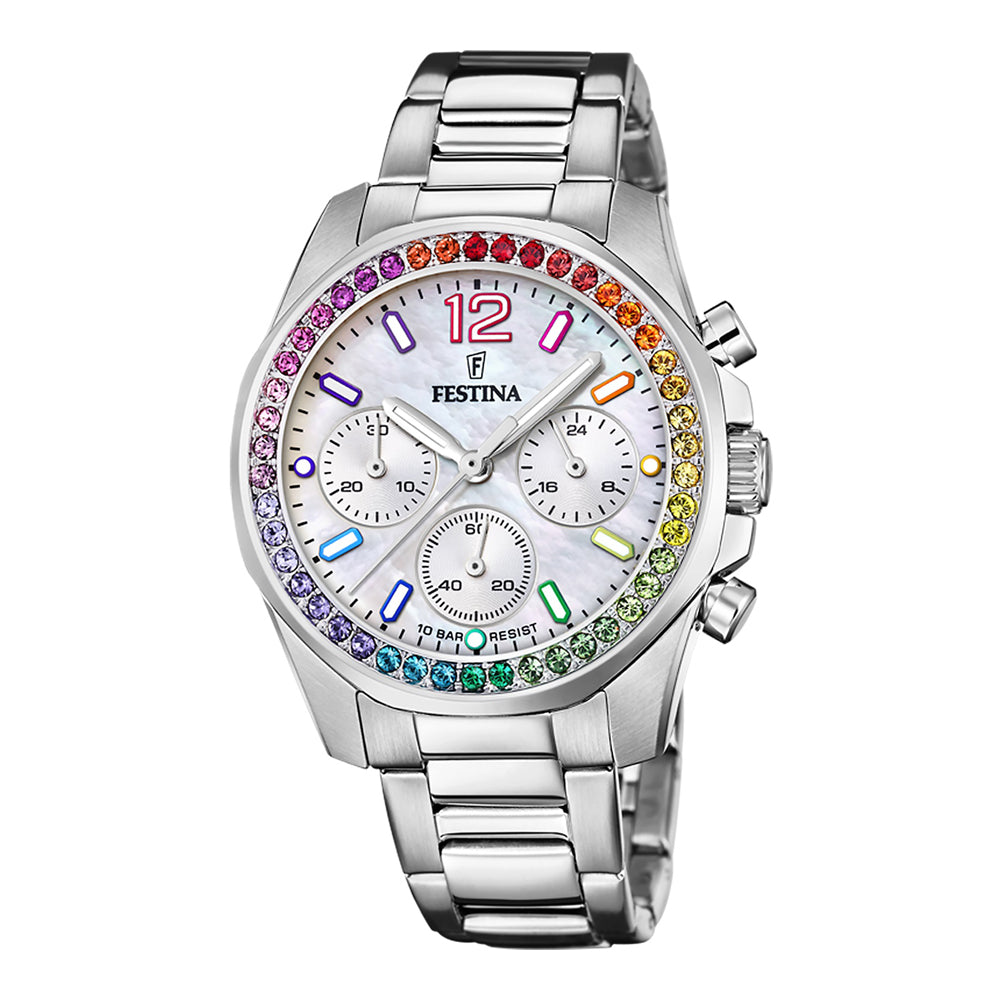 Festina Boyfriend Rainbow F20606/2 Ladies Watch Chronograph