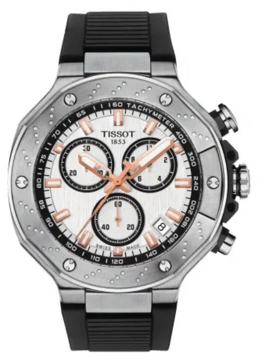 Tissot T-Race Chronograph White Dial Quartz Men's Watch T141.417.17.011.00