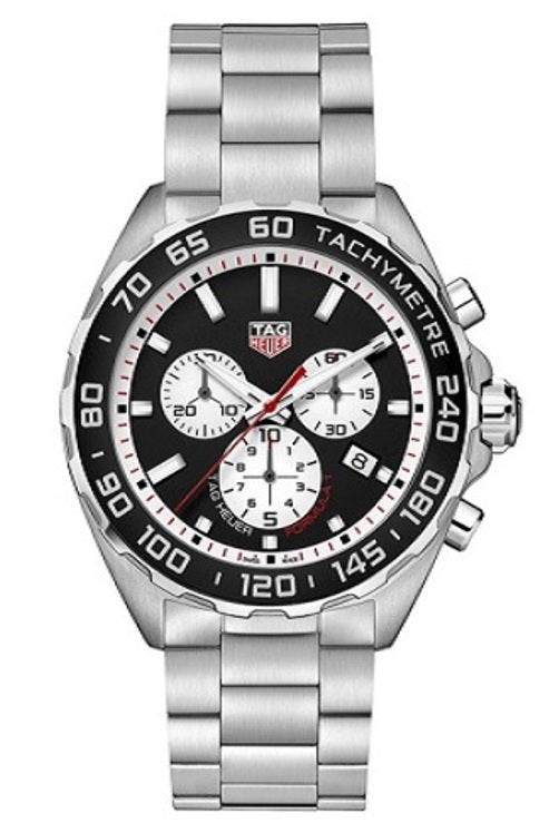 Tag Heuer Formula 1 Chronograph Black White Quartz Watch Steel CAZ101E.BA0842